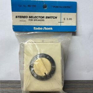 NOS Radio Shack Realistic 40-130 Stereo Selector Switch Vintage Japan NEW